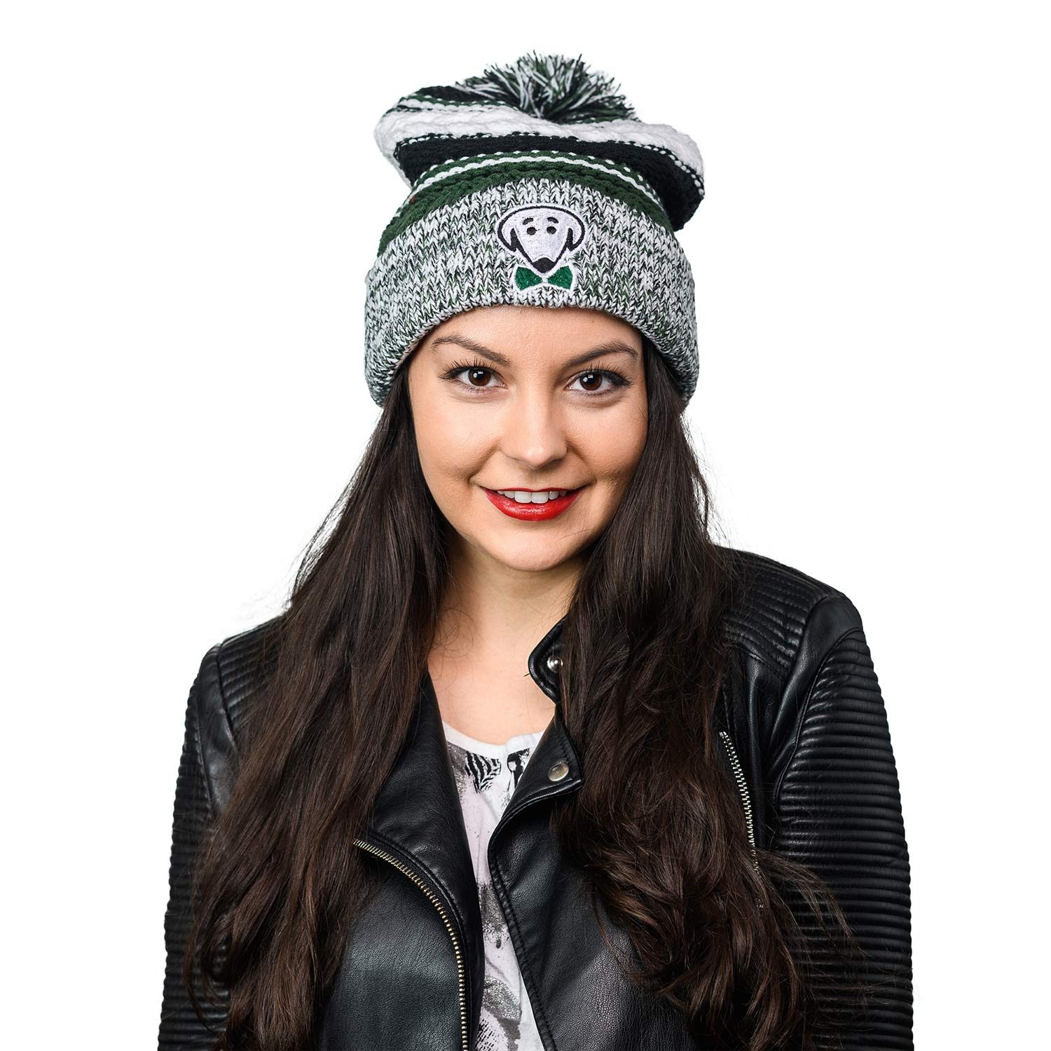 Could she be any cuter?! - Riley winter knit hat by Beau Tyler