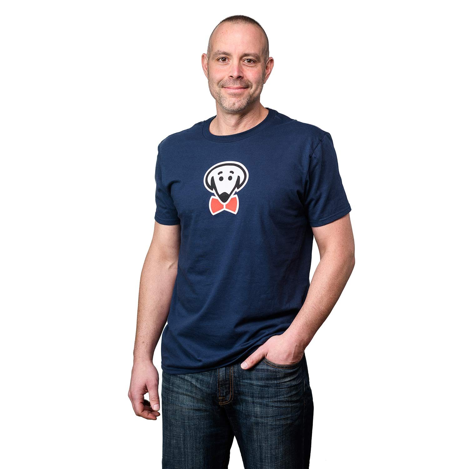 A classic and fun look! - Jesse T-shirt in blue by Beau Tyler