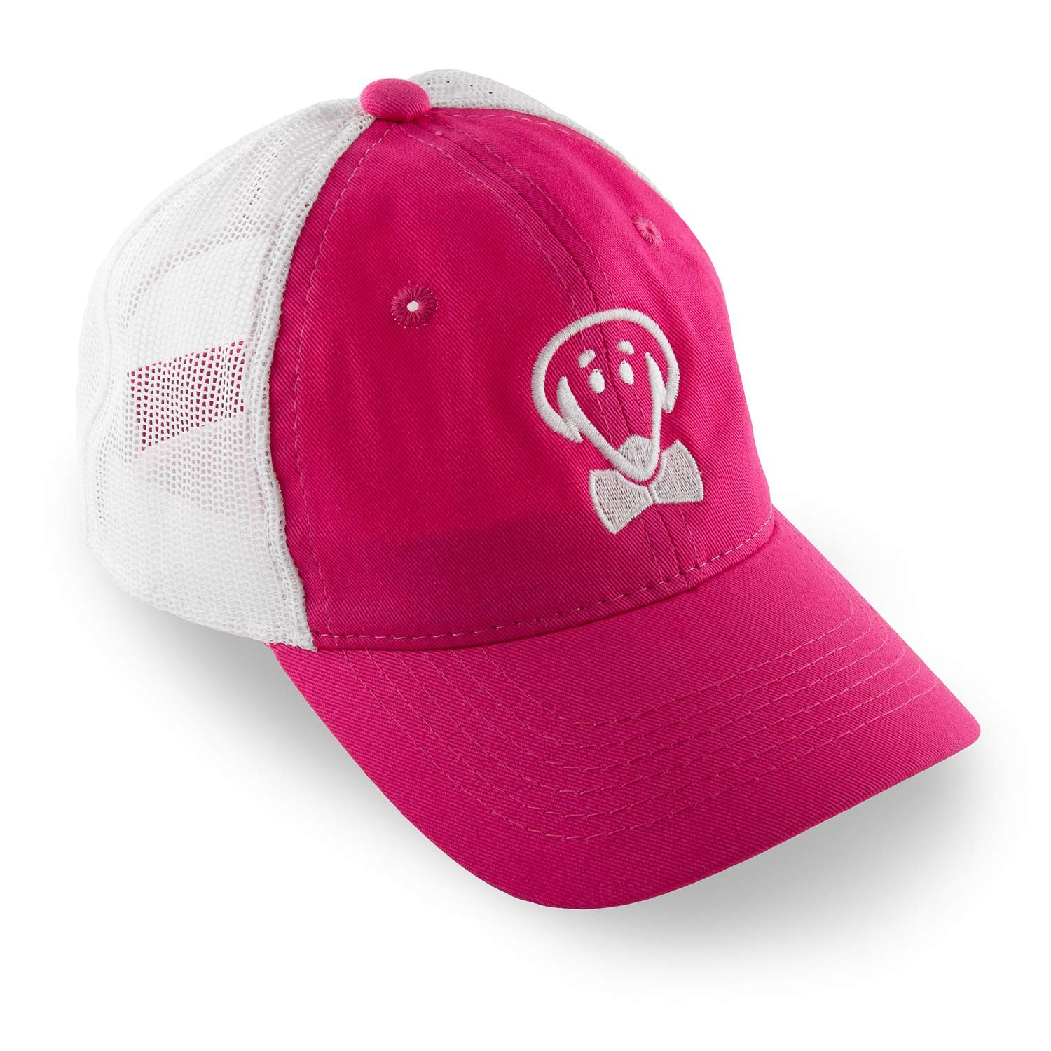 Tuscadero pink and white mesh baseball hat by Beau Tyler