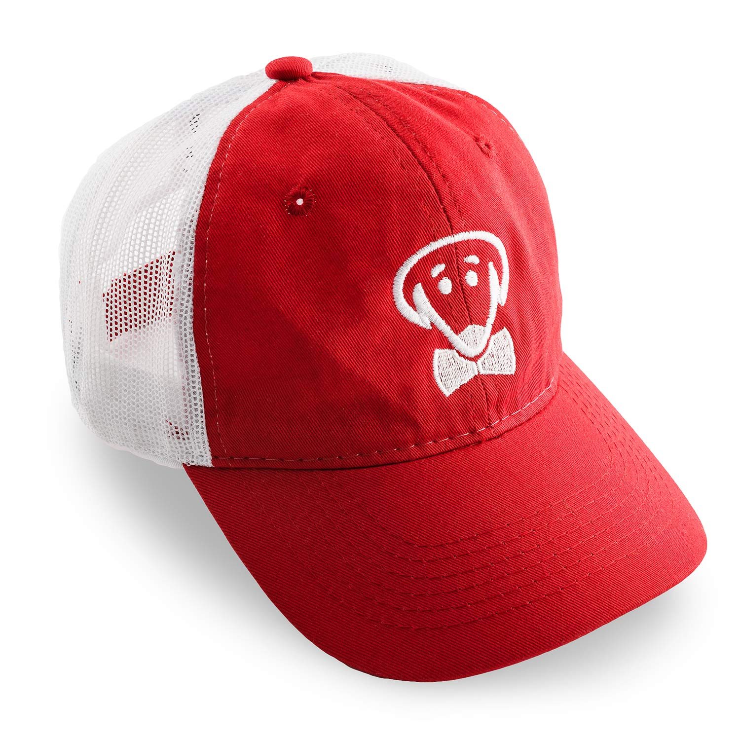 Brett baseball hat in royal red and white mesh by Beau Tyler