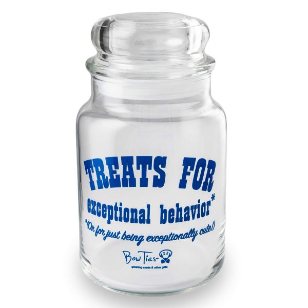 Treats For Exceptional Behavior pet treat jar by Beau Tyler