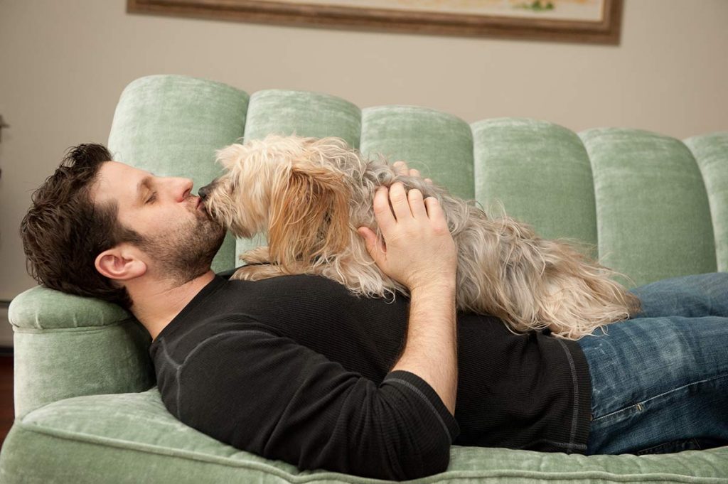 Bailey & Phil on the couch