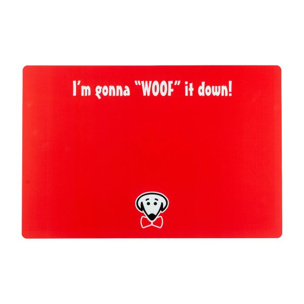 Beau Tyler - I'm gonna "WOOF" it down! pet mat front