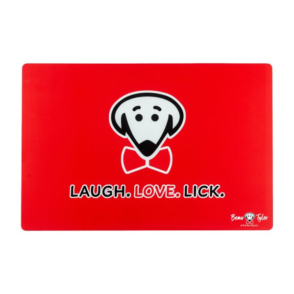 Beau Tyler - Laugh.Love.Lick. pet mat front