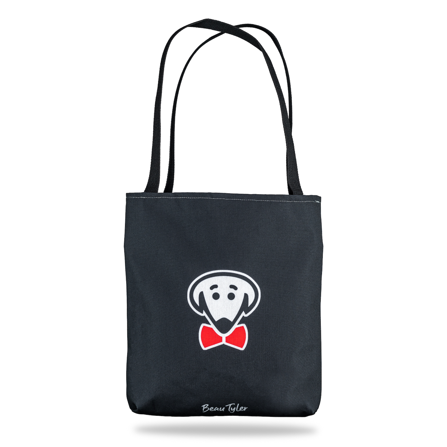 Beau Tyler - If I Could Fit My Dog In Here I Would! black tote bag back