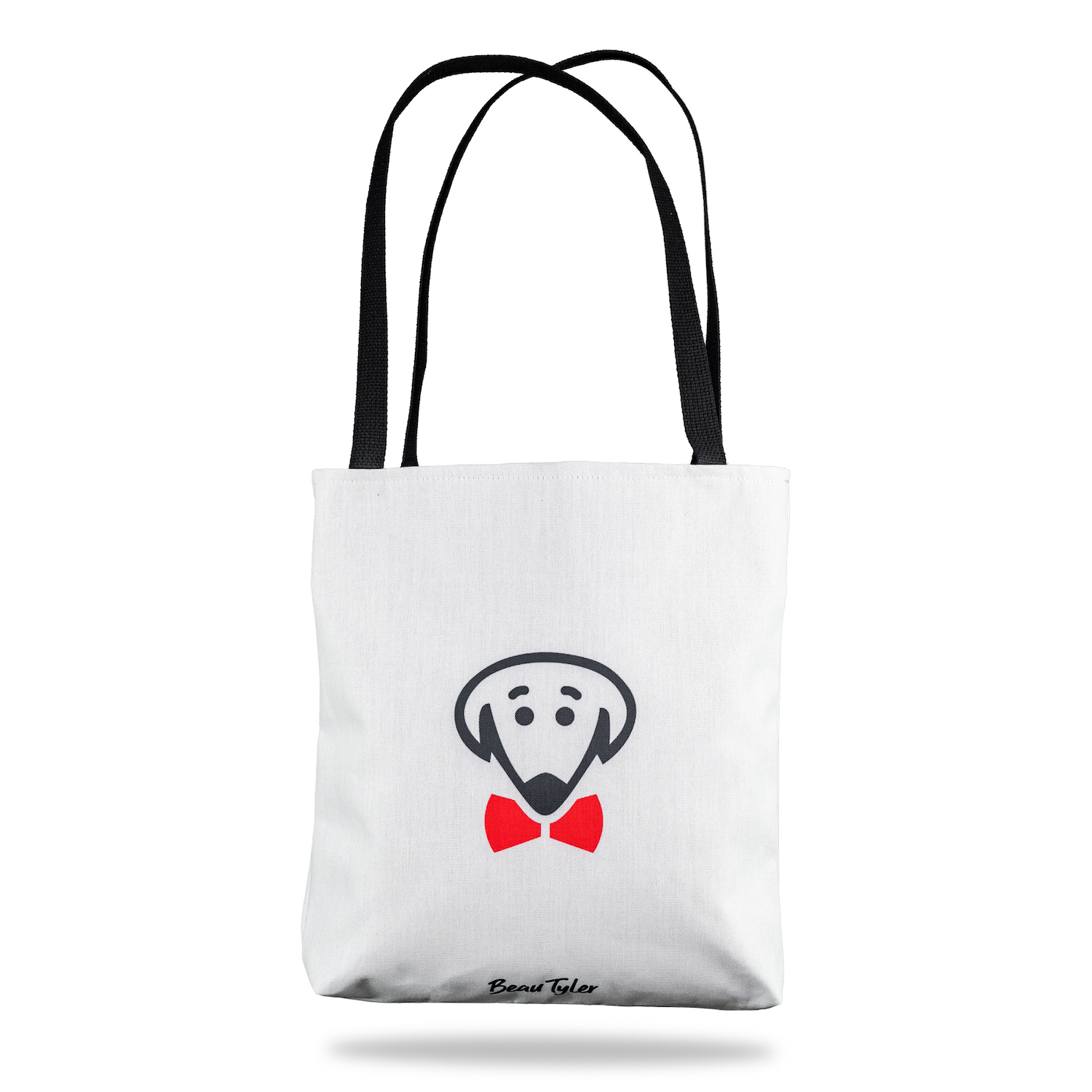 Beau Tyler - If I Could Fit My Dog In Here I Would! white tote bag back