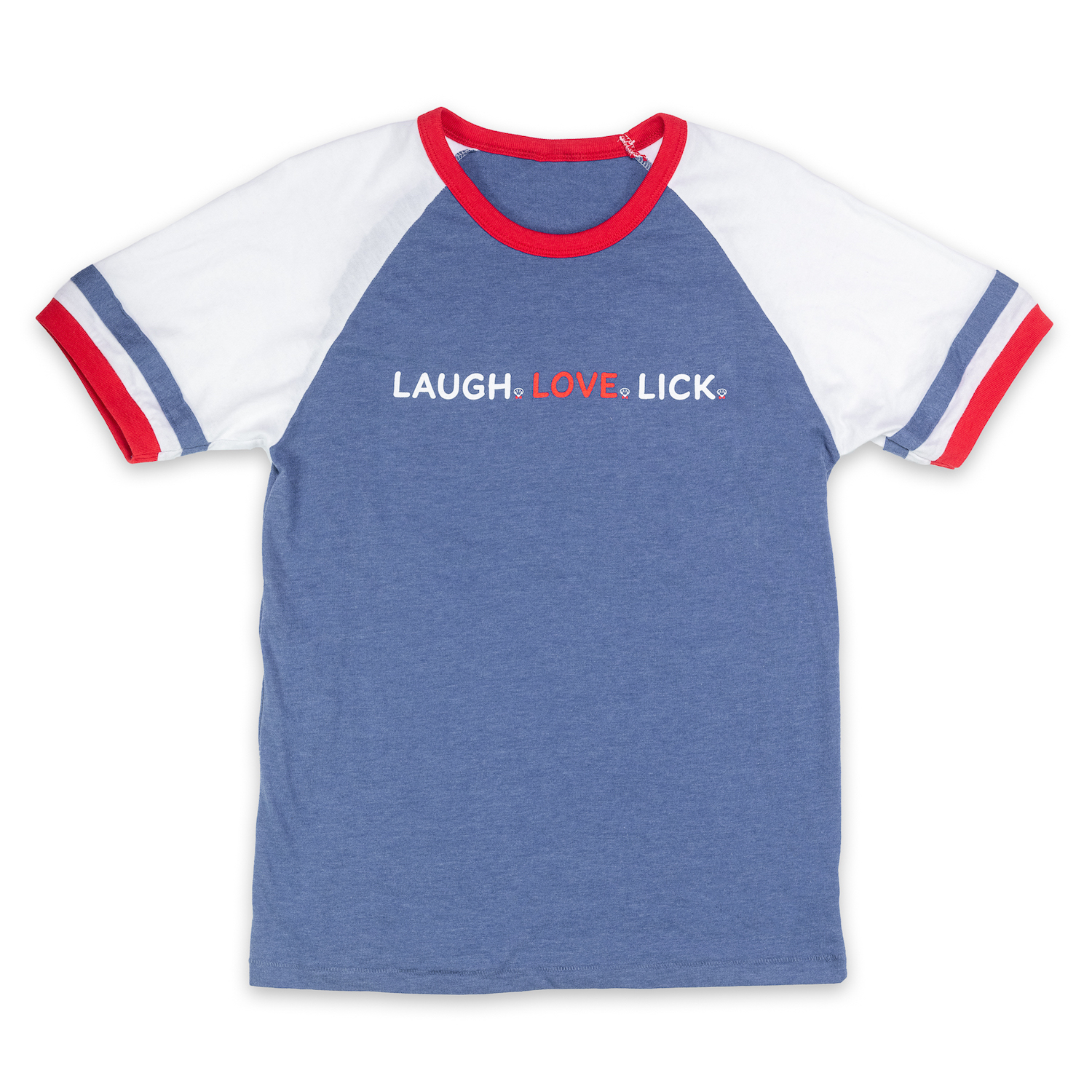 Beau Tyler - Laugh.Love.Lick. T2 blue white red front