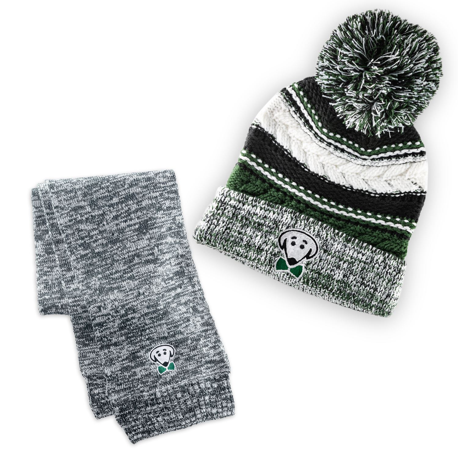 Beau Tyler - Riley hat and scarf set green