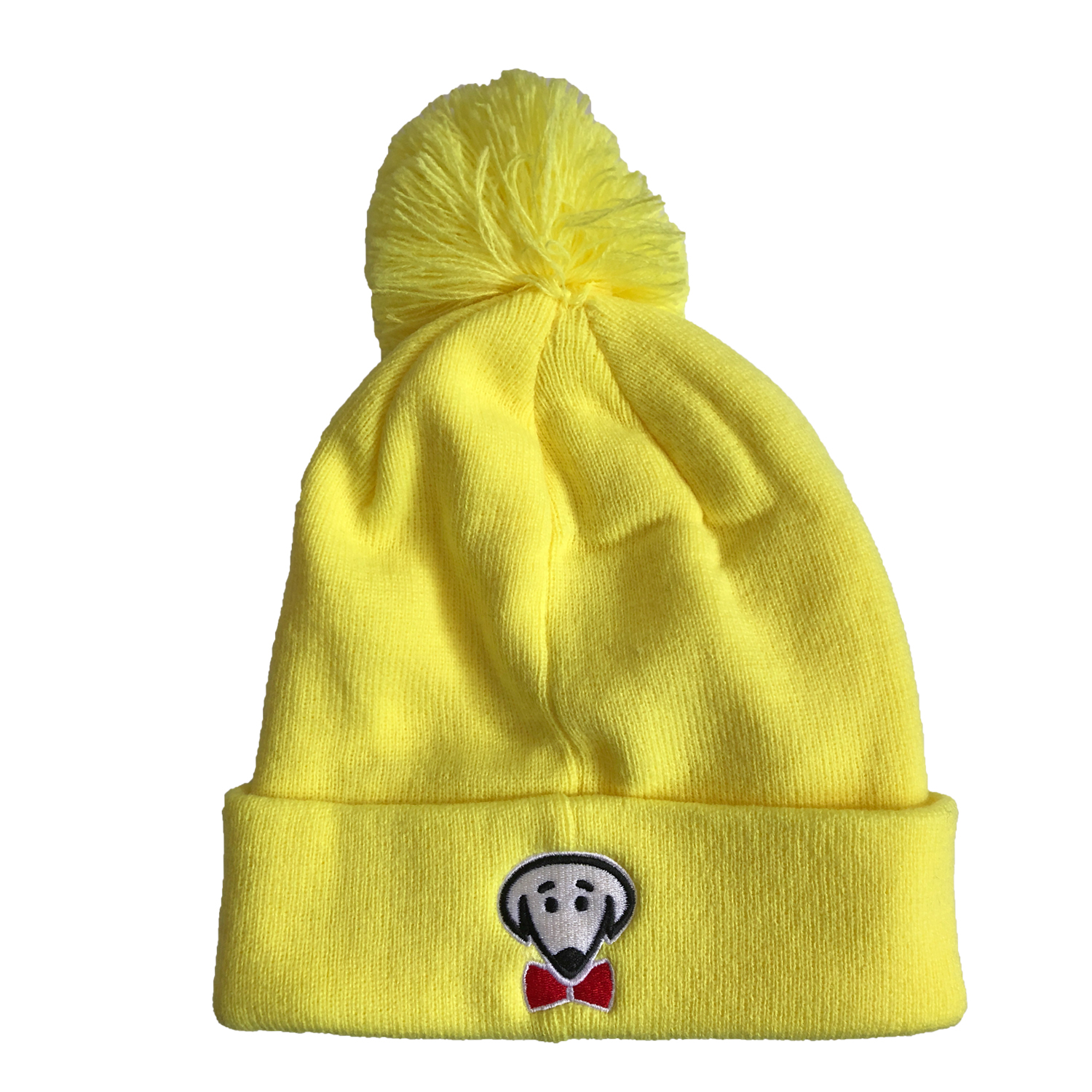 Beau Tyler - RockStar winter knit hat power yellow back - maybe temp