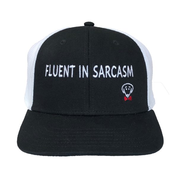 Beau Tyler - Fluent in Sarcasm hat white back front
