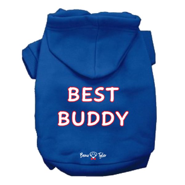 Beau Tyler - Best Buddy pet hoodie blue