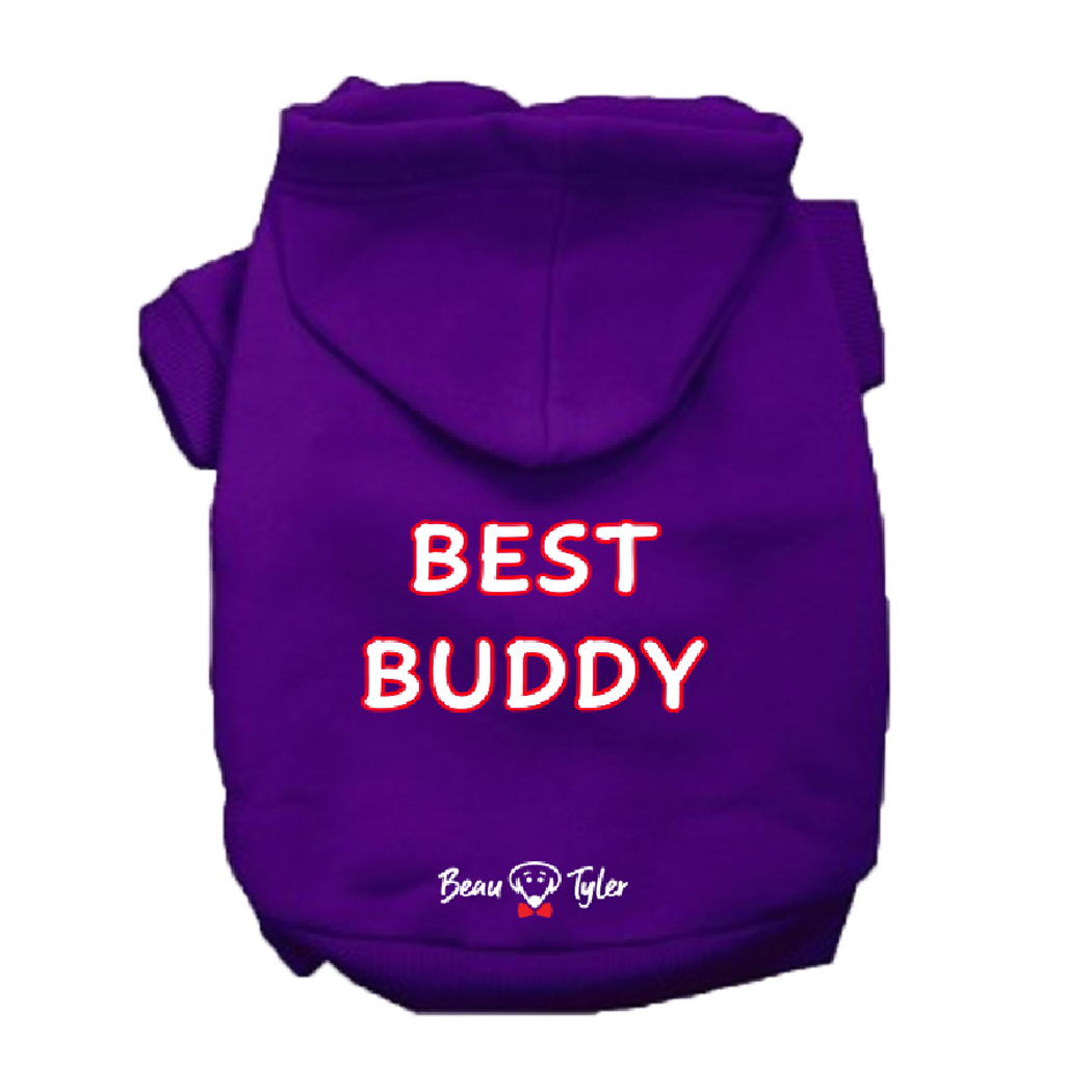Beau Tyler - Best Buddy pet hoodie purple