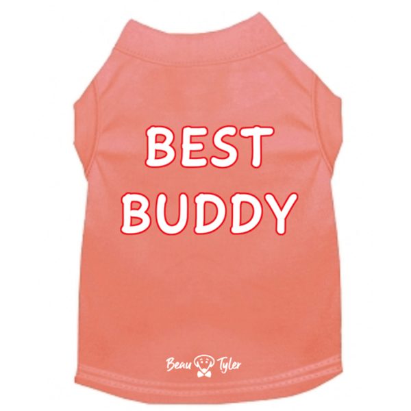 Beau Tyler - Best Buddy pet shirt peach light orange