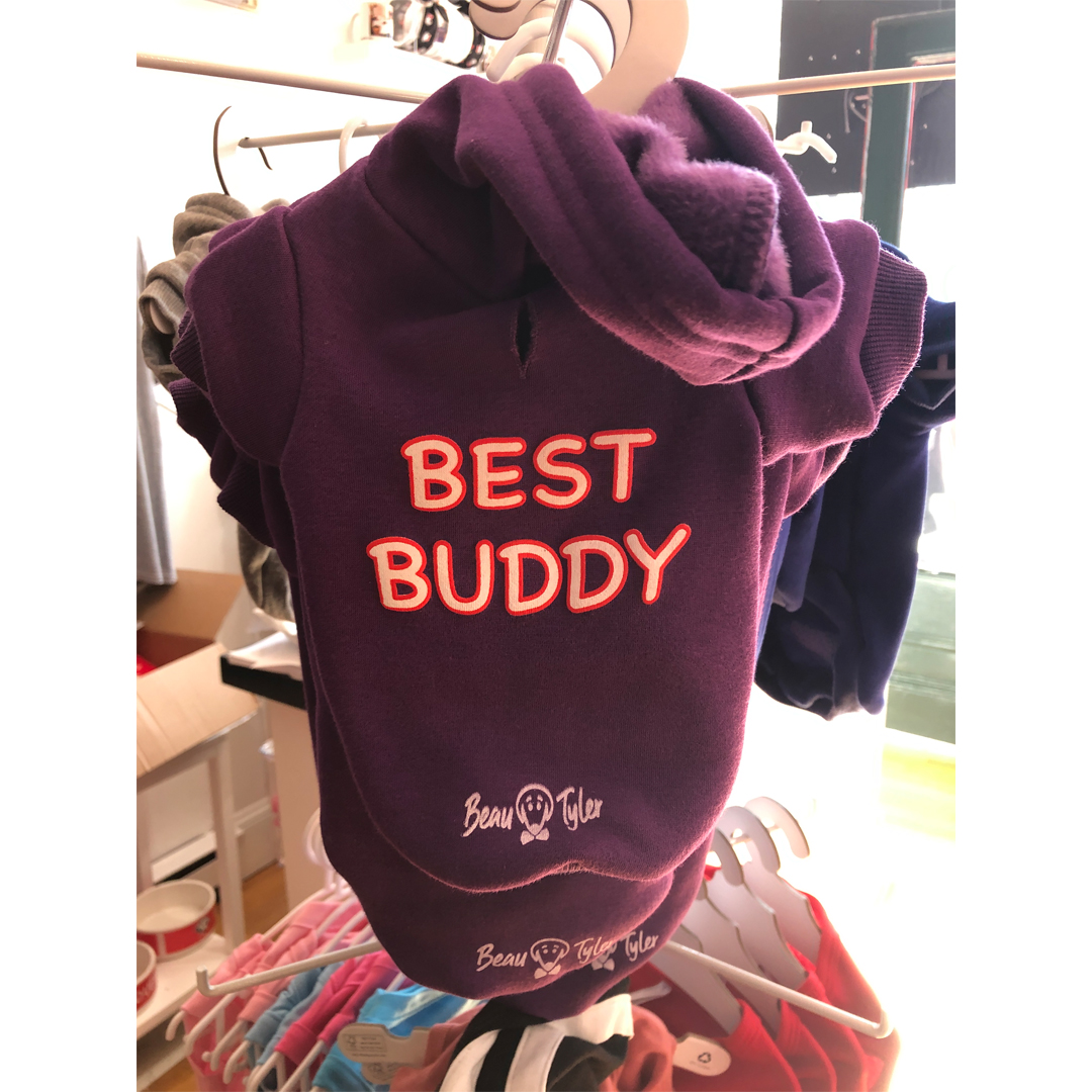 Beau Tyler - dog clothes post 1f best buddy purple